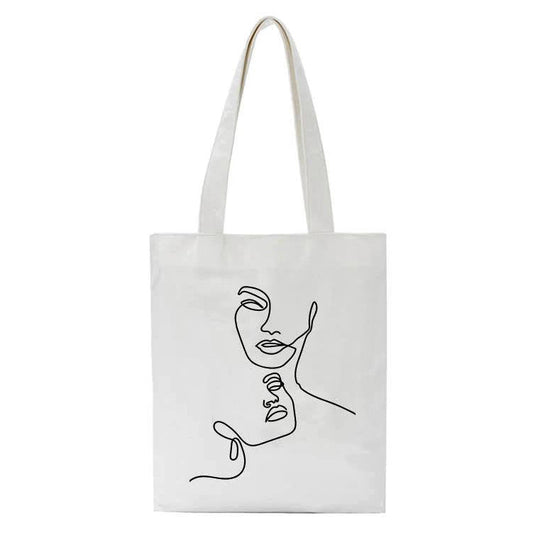 Sac à bandoulière avec contour du visage