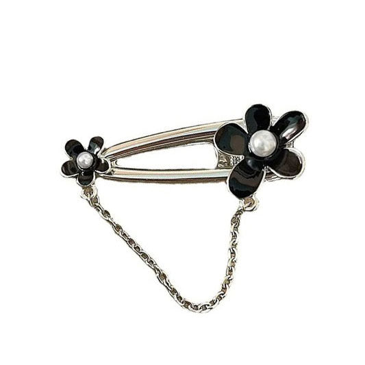 Flowers Black Hair Clip