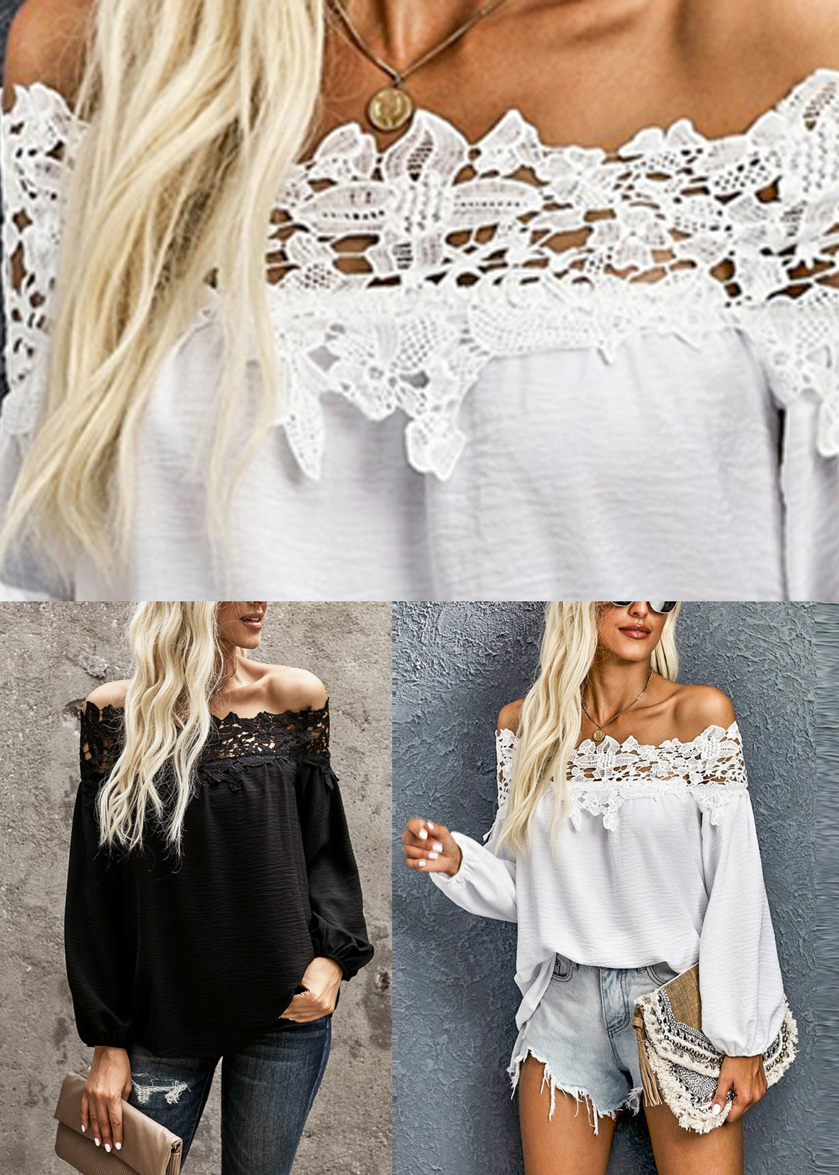 Fashion Hollow Fall White Cold Top Shoulder Out