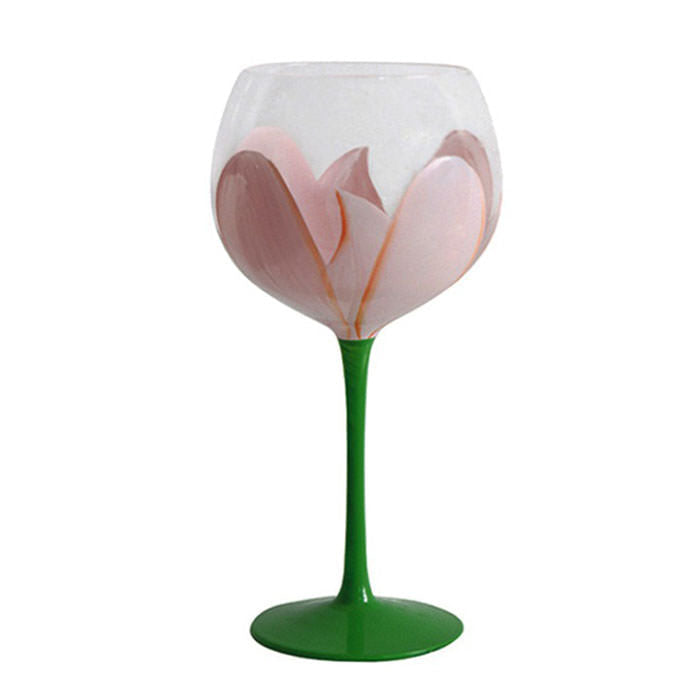 Verre de fleur de tulipe de beauté