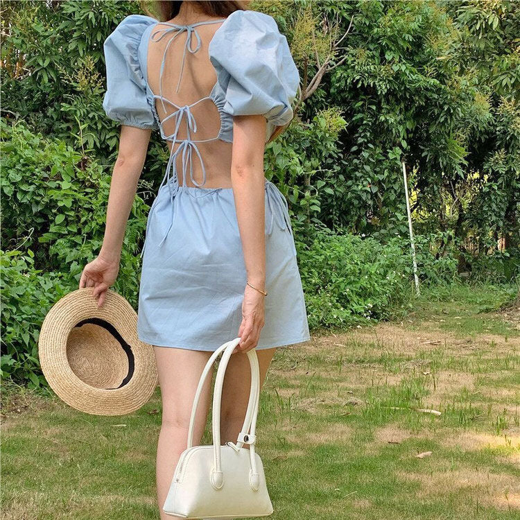 Blue Summer Mini Dress