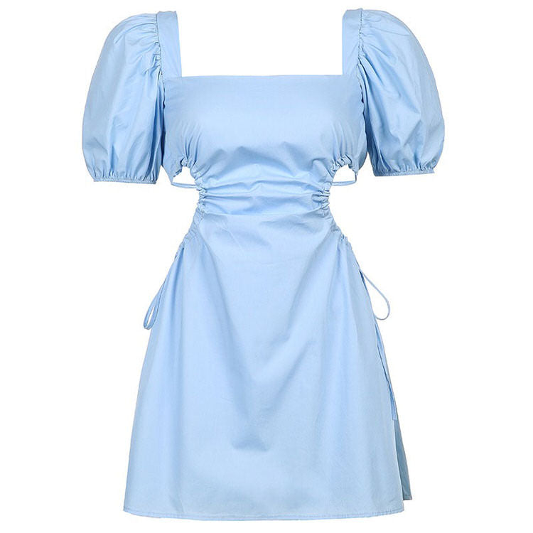 Mini-robe d'été bleue