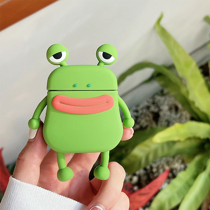 Étui AirPods en forme de grenouille mignonne