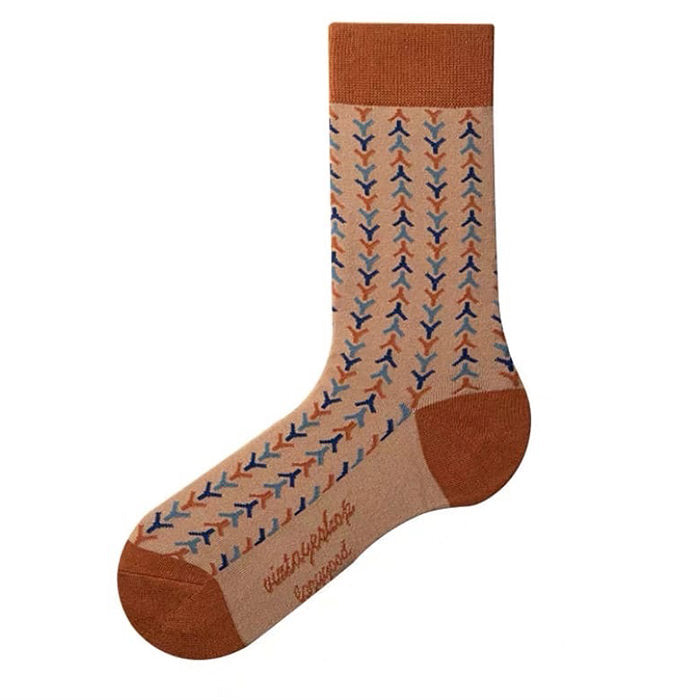 Chaussettes à motif écossais rétro