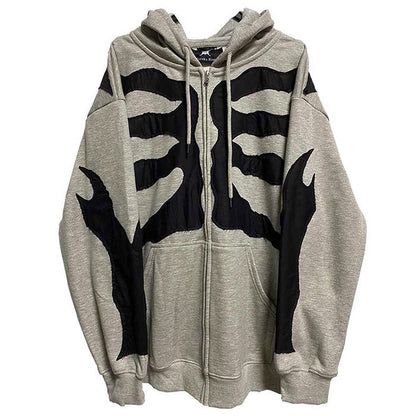 Skeleton Grey Hoodie