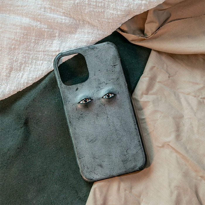 Eyes Leather iPhone Case