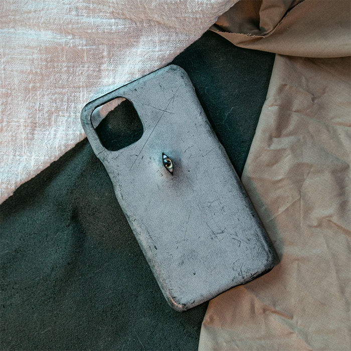 Eyes Leather iPhone Case