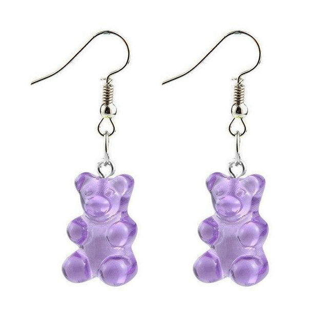 Boucles d'oreilles ours kawaii