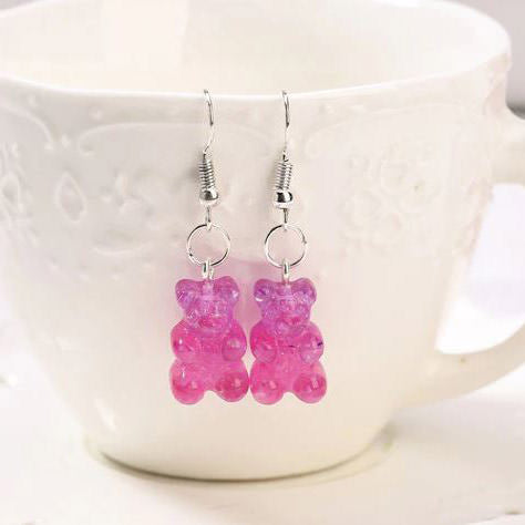 Boucles d'oreilles ours kawaii