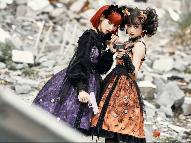 Halloween Lolita Gothic Jumper Skirt