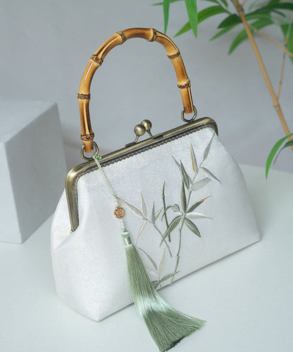 Embroidery Handmade Tote Style Bamboo Chinese New Bag
