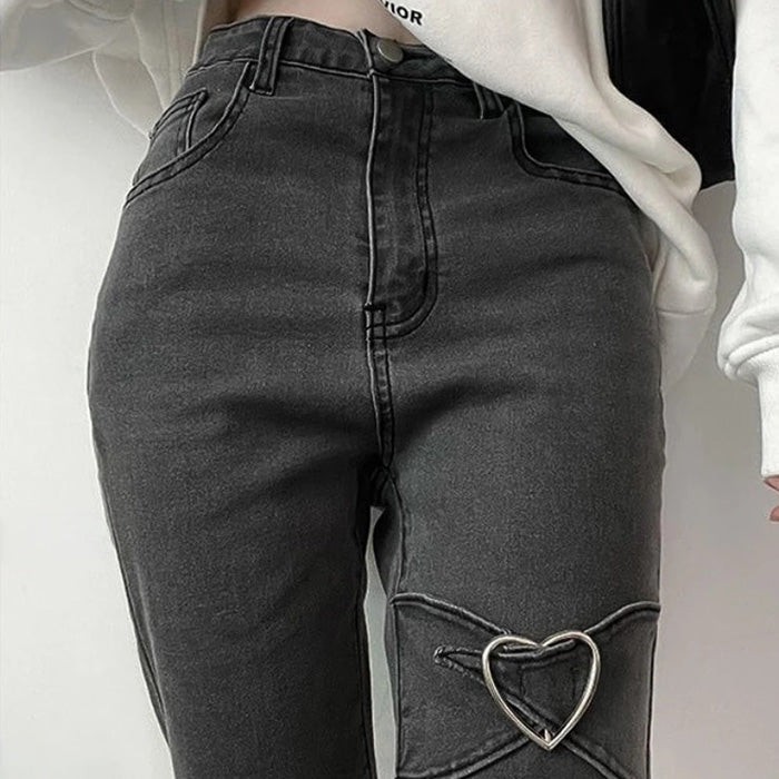 Heart Flare Jeans