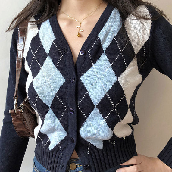 Cardigan bleu foncé Crush