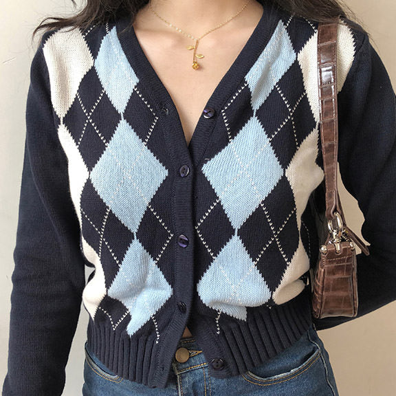 Cardigan bleu foncé Crush