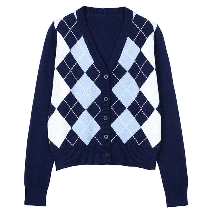 Cardigan bleu foncé Crush