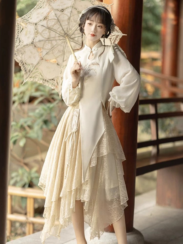 Robe de fée cheongsam irrégulière