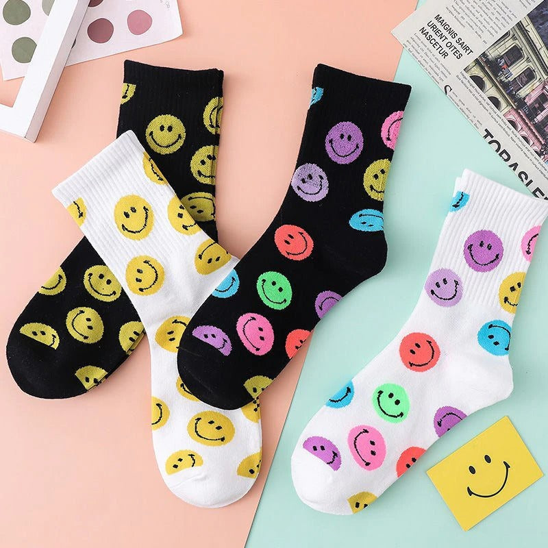 Smiley-Gesicht-Fröhliche Socken