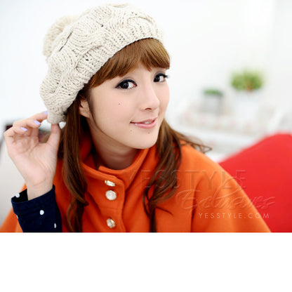 Cable Beret Knit