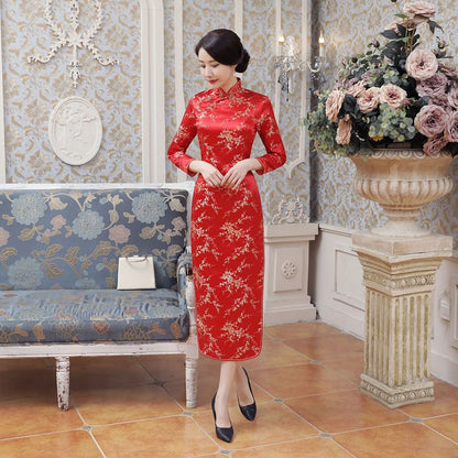 Jacquard Maxi Cheongsam