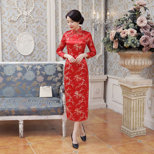 Jacquard Maxi Cheongsam