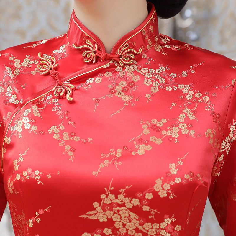 Jacquard Maxi Cheongsam