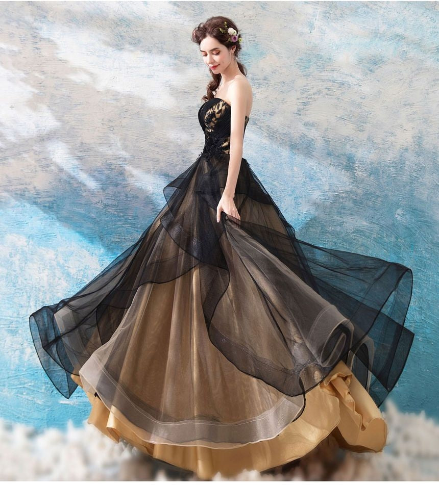 Beaded Strapless A-Line Wedding Dress