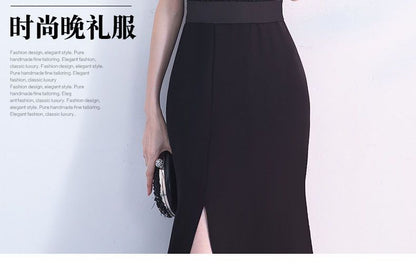 Evening Gown Mermaid Short-Sleeve