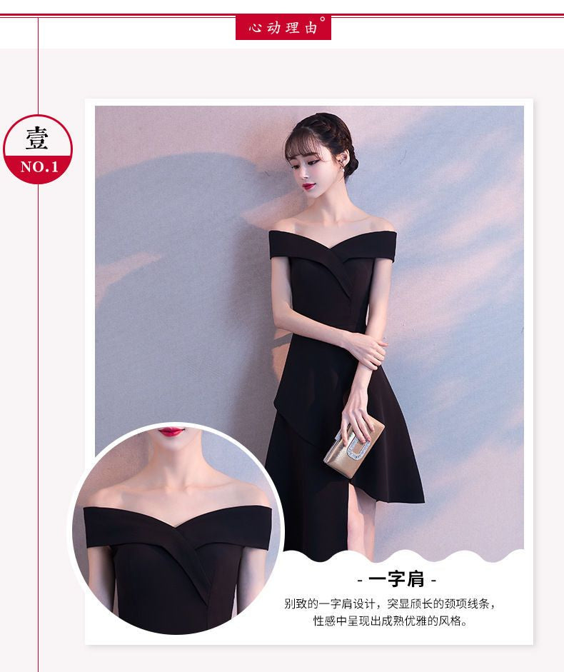 Off Shoulder Midi A-Line Cocktail Dress