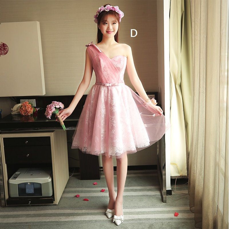 Bridesmaid Lace A-Line Cocktail Dress (4 designs)