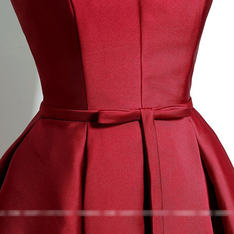 Plain Sleeveless Cocktail Dress