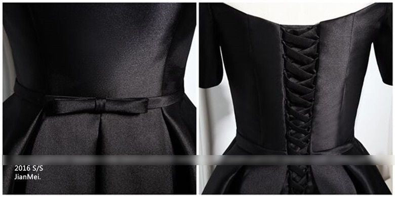 Short-Sleeve Off Shoulder Mini Prom Dress