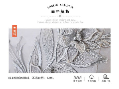 Embroidered Sleeveless A-line Party Dress