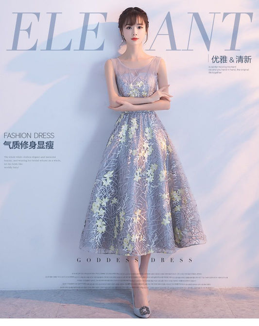 Sleeveless Lace Panel Cocktail Dress