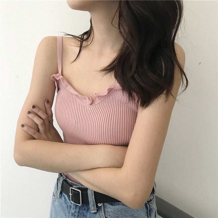 Ruffled Camisole Top