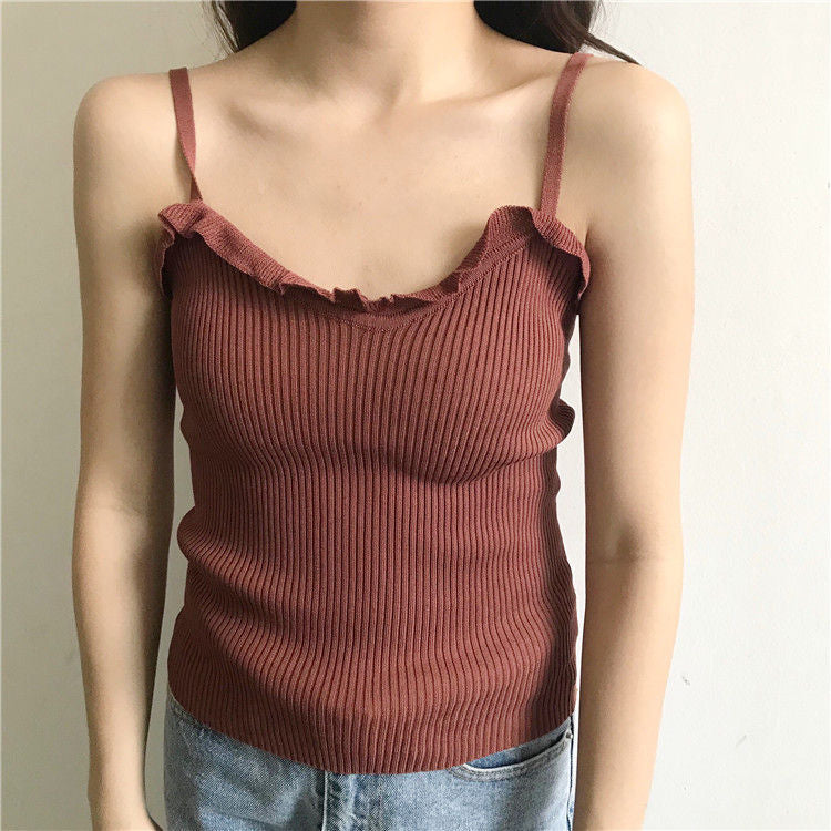 Ruffled Camisole Top