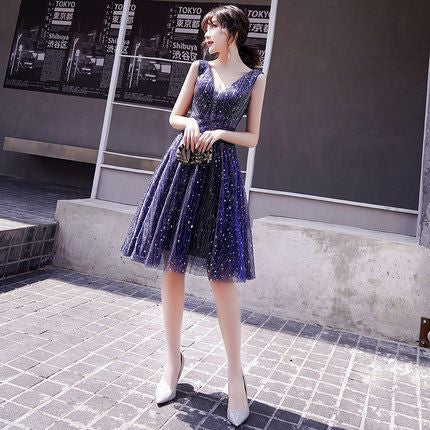 Sleeveless A-Line Evening Dress