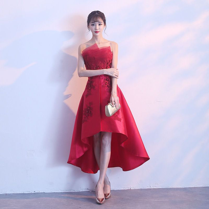 Strapless A-Line Cocktail Dress / Evening Gown (Various Designs)