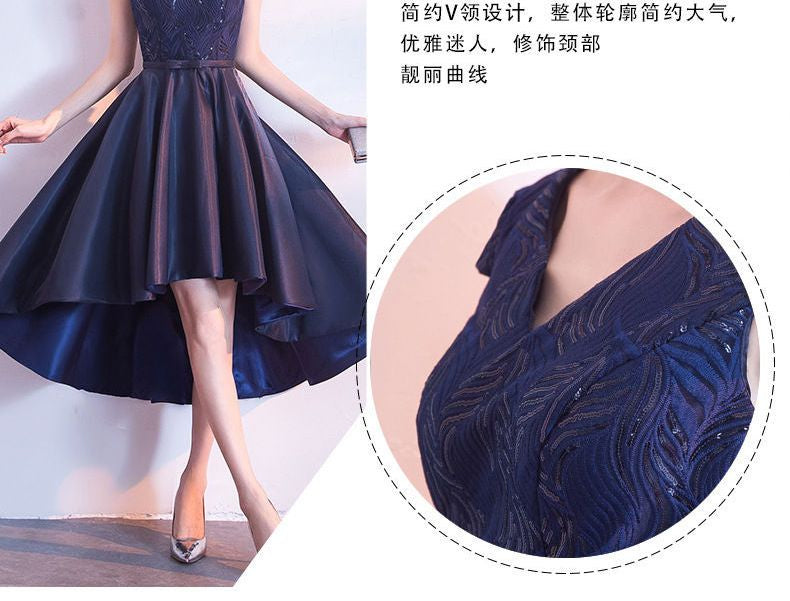 Short-Sleeve A-line Cocktail Dress