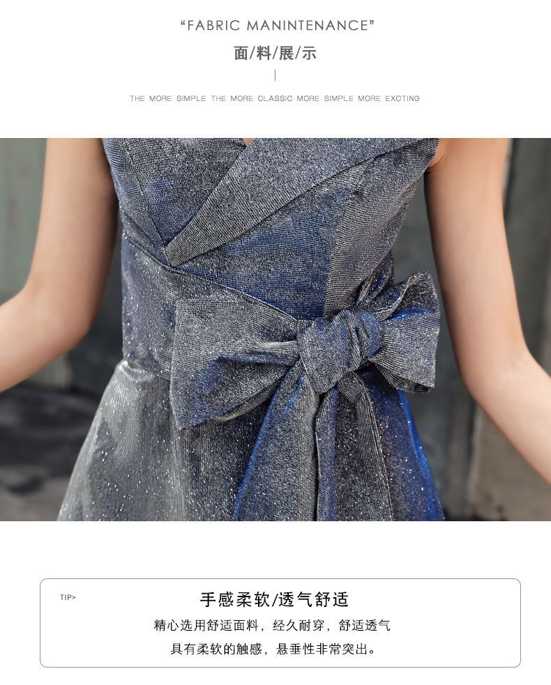 Single-Shoulder A-Line Midi Cocktail Dress / Evening Gown