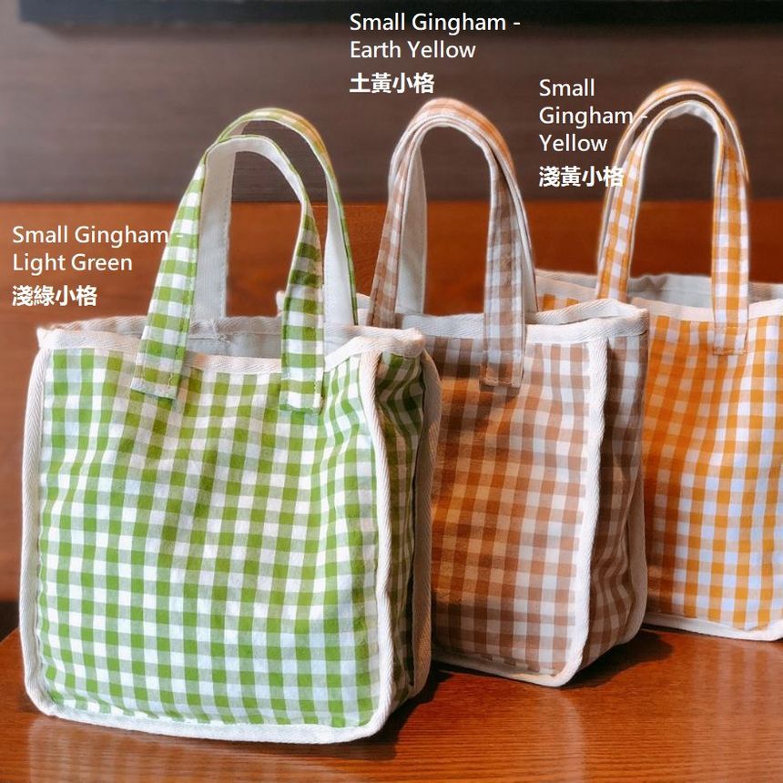 Lunchtasche mit Gingham-Muster