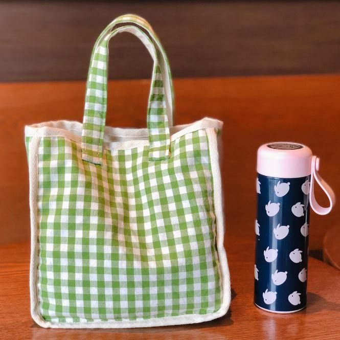 Lunchtasche mit Gingham-Muster