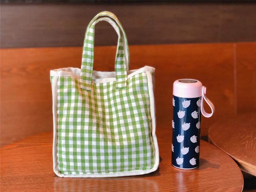 Lunchtasche mit Gingham-Muster