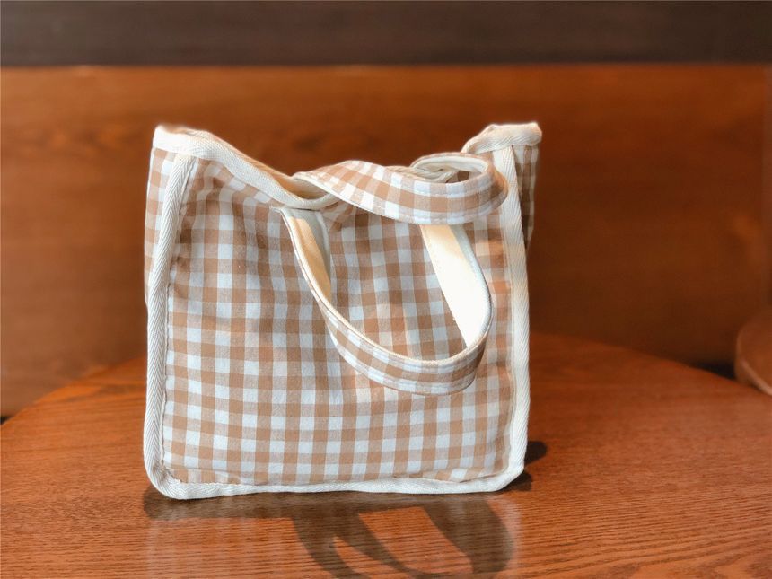 Lunchtasche mit Gingham-Muster