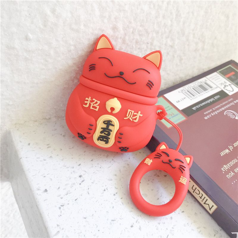 Fortune Cat AirPods Earphone Case Skin