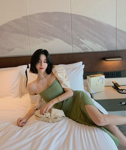 Cold Shoulder Short-Sleeve Sheath Cocktail Dress