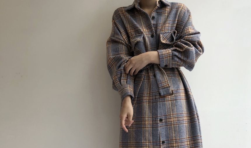 Plaid Long Jacket