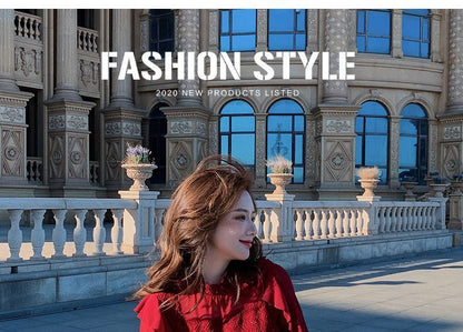 Langärmliges Chiffonkleid mit Rüschen