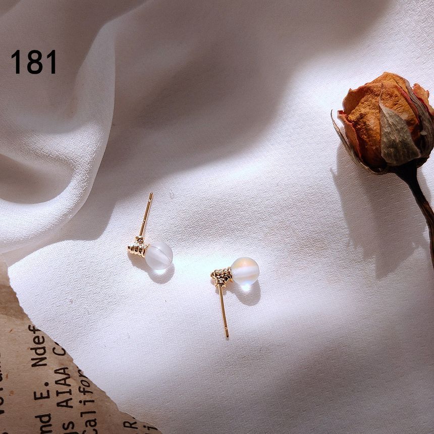 Sterling Silver Light Bulb Stud Earring