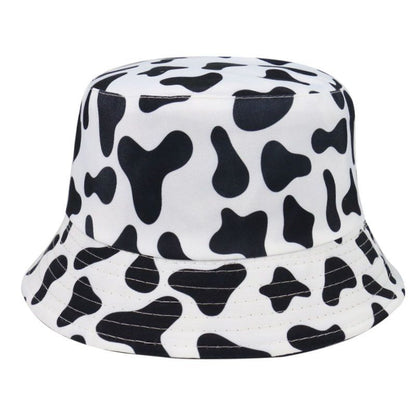Hat Print Cow Bucket Milk