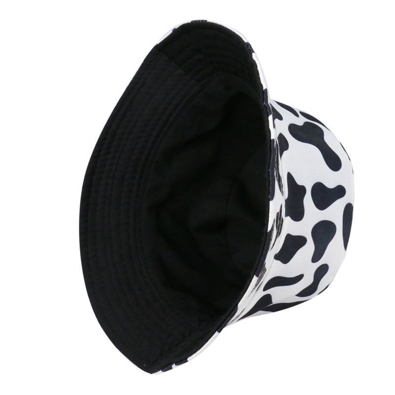 Hat Print Cow Bucket Milk